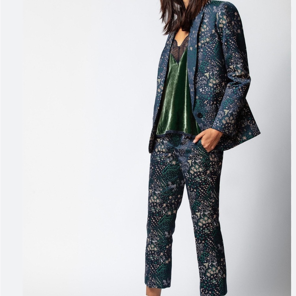 Zadic & Voltaire Navy - size 36 ZADIG & VOLTAIRE
Printed Notch Lapel Jacket